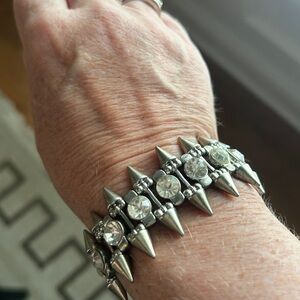 Silver Spike Bracelet